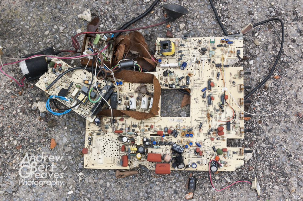 broken computer parts