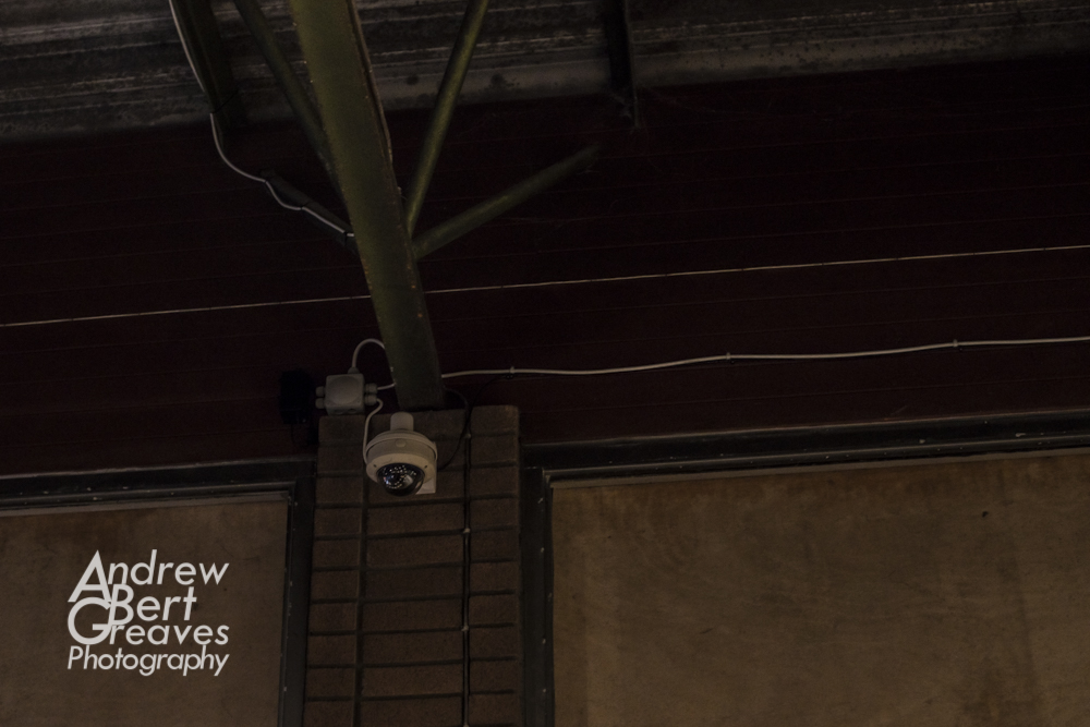 a CCTV Camera on the ceiling