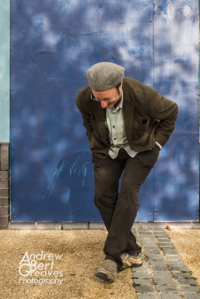 Phil Cooper doubling over with laughter