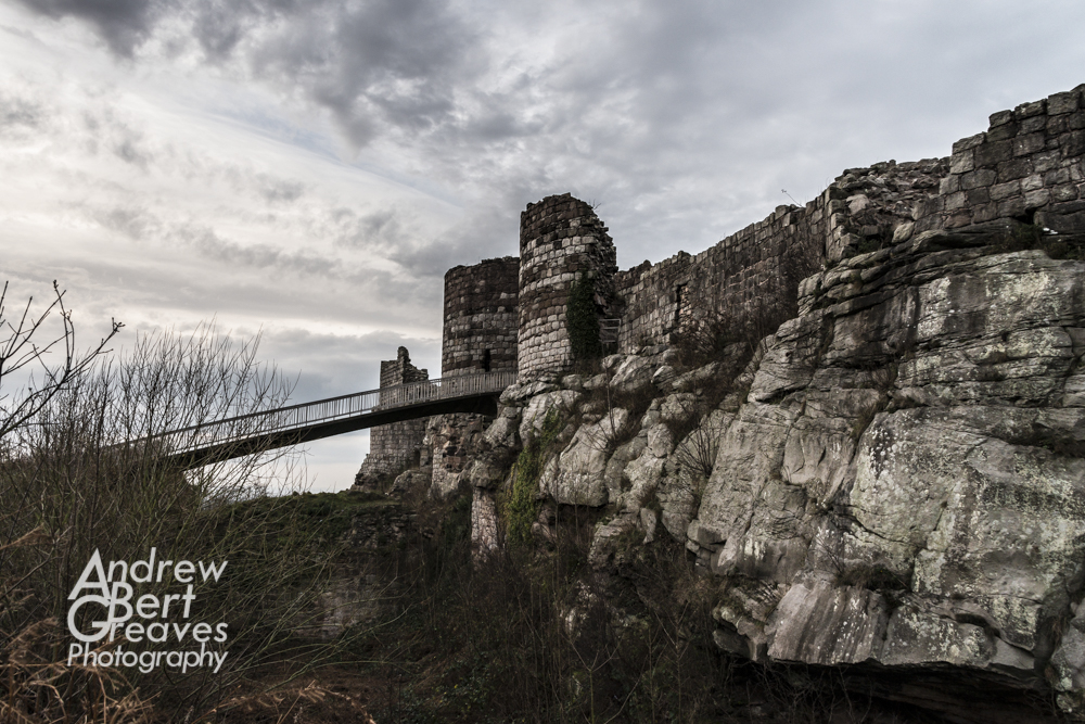 bridge over to the gatehouse of Beeston Castle