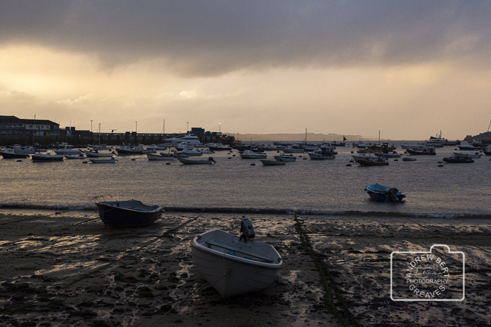 Town Beach, St Mary's, Isles of Scilly at dusk Town Beach, St Mary's, Isles of Scilly at dusk